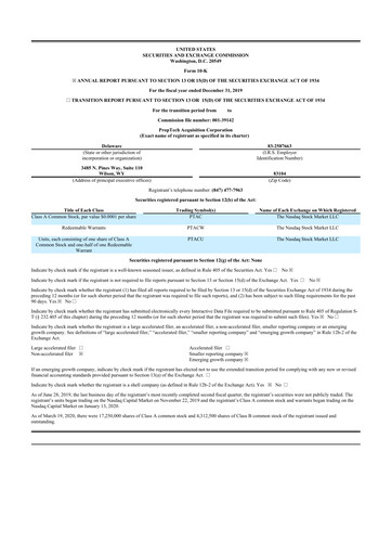 Thumbnail Porch Group 10-K Annual Report 2019