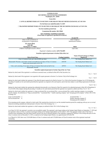 Thumbnail AvePoint 10-K Annual Report 2019