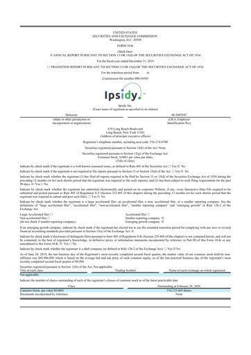 Thumbnail authID 10-K Annual Report 2019