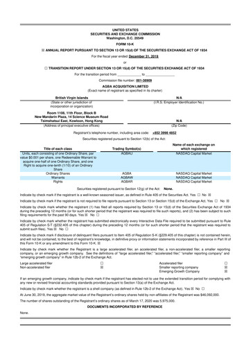Miniature Triller Group 10-K Rapport annuel 2019