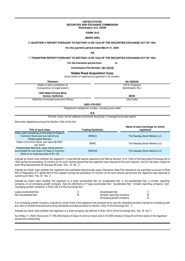 Thumbnail Momentus Inc. 10-Q Quarterly Report FY2020 
