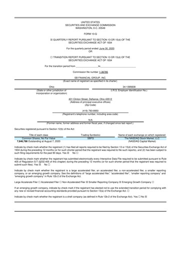 Thumbnail SB Financial Group 10-Q Quarterly Report FY2020 