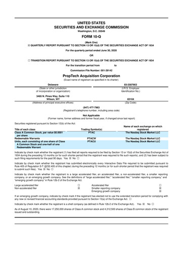 Thumbnail Porch Group 10-Q Quarterly Report FY2020 