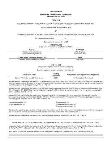 Vorschaubild Safe & Green Holdings 10-Q Quartalsbericht 2020 