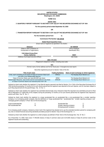 Thumbnail Momentus Inc. 10-Q Quarterly Report FY2020 