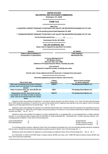 Miniature GeneDx Holdings 10-Q Rapport trimestriel 2020 