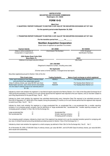 Vorschaubild Xos, Inc. 10-Q Quartalsbericht 2020 