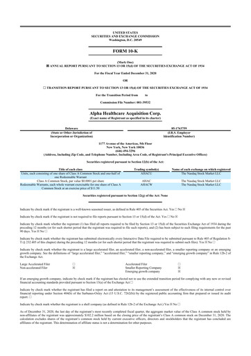 Thumbnail Humacyte 10-K Annual Report 2020