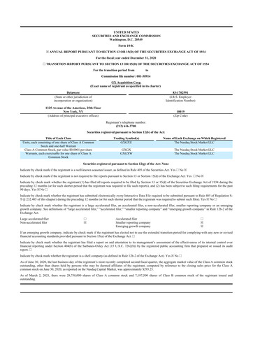 Thumbnail Celularity 10-K Annual Report 2020