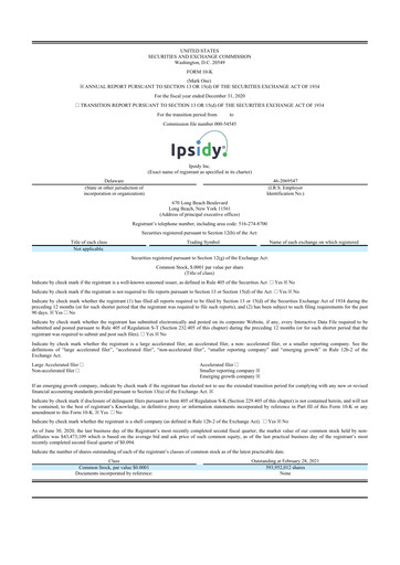 Thumbnail authID 10-K Annual Report 2020