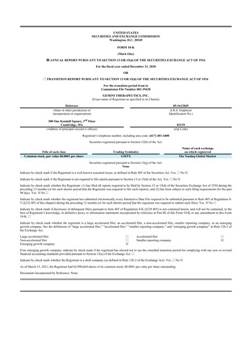 Thumbnail Disc Medicine 10-K Annual Report 2020