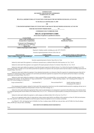 Vorschaubild MoonLake Immunotherapeutics 10-K Jahresbericht 2020