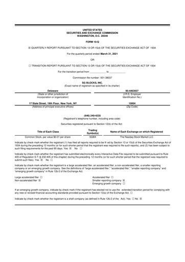 Vorschaubild Safe & Green Holdings 10-Q Quartalsbericht 2021 