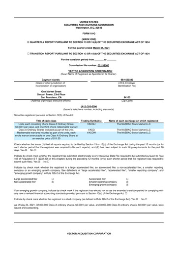 Vorschaubild Rocket Lab 10-Q Quartalsbericht 2021 