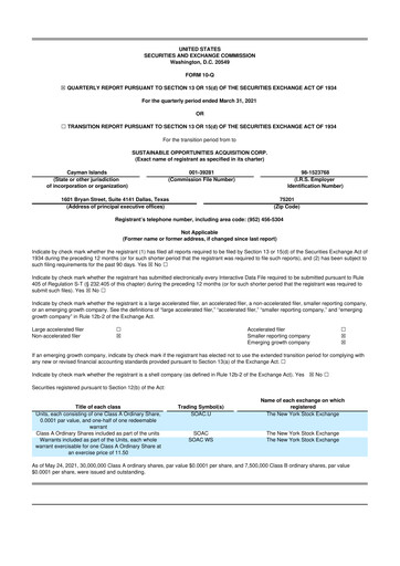 Vorschaubild The Metals Company 10-Q Quartalsbericht 2021 