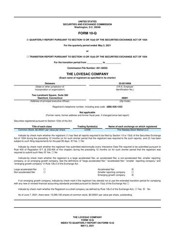 Thumbnail LoveSac
 10-Q Quarterly Report FY2022 