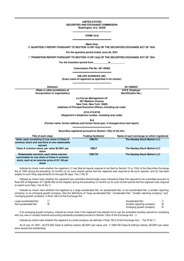 Miniature GeneDx Holdings 10-Q Rapport trimestriel 2021 