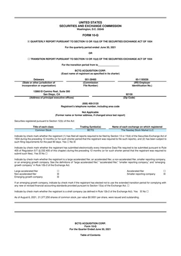 Thumbnail Tango Therapeutics 10-Q Quarterly Report FY 