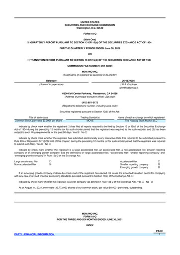 Thumbnail Movano 10-Q Quarterly Report FY2021 