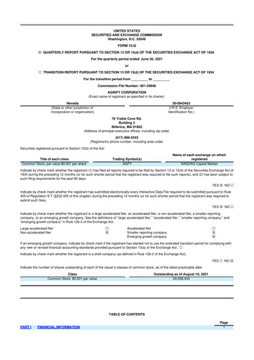 Miniature Agrify 10-Q Rapport trimestriel 2021 
