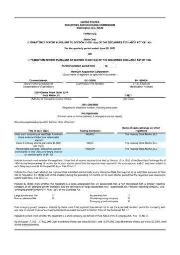 Vorschaubild Xos, Inc. 10-Q Quartalsbericht 2021 