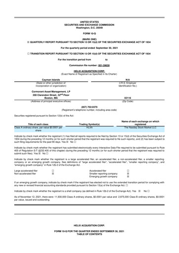 Miniature MoonLake Immunotherapeutics 10-Q Rapport trimestriel 2021 