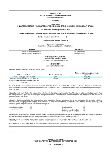Thumbnail CuriosityStream 10-Q Quarterly Report FY2021 