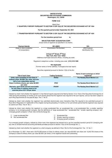Thumbnail Intuitive Machines 10-Q Quarterly Report FY2021 