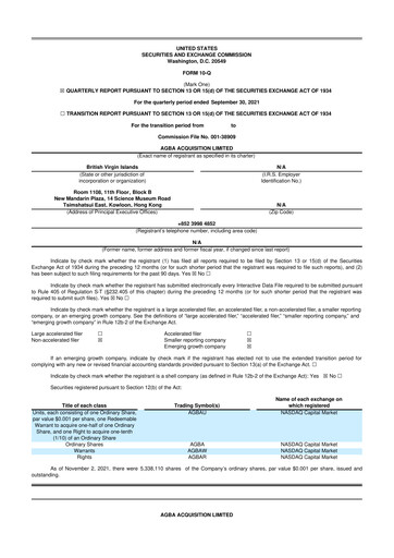 Vorschaubild Triller Group 10-Q Quartalsbericht  