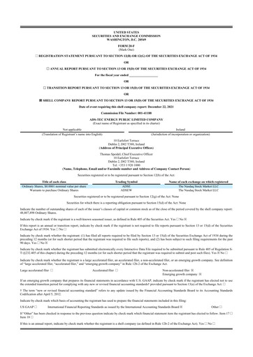 Thumbnail ADS-TEC Energy 20-F Annual Report 