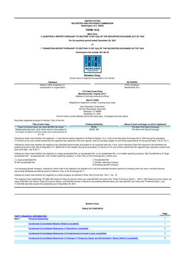 Thumbnail Lucky Strike Entertainment 10-Q Quarterly Report FY2022 