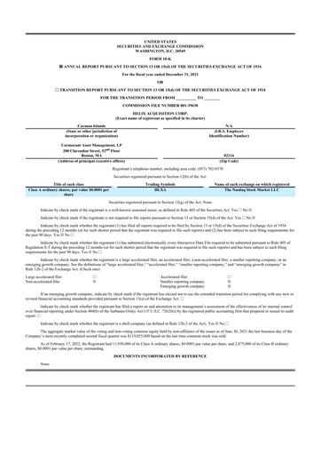 Vorschaubild MoonLake Immunotherapeutics 10-K Jahresbericht 2021
