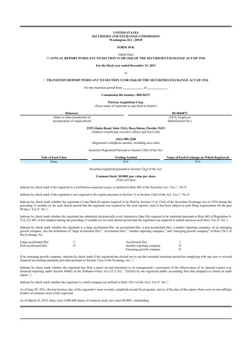 Thumbnail Serve Robotics 10-K Annual Report 2021