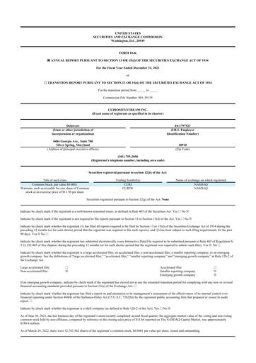 Thumbnail CuriosityStream 10-K Annual Report 2021