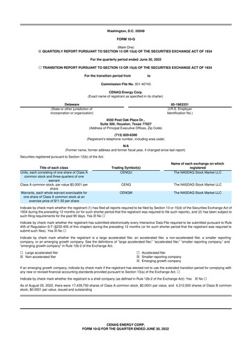 Thumbnail Verde Clean Fuels 10-Q Quarterly Report FY 
