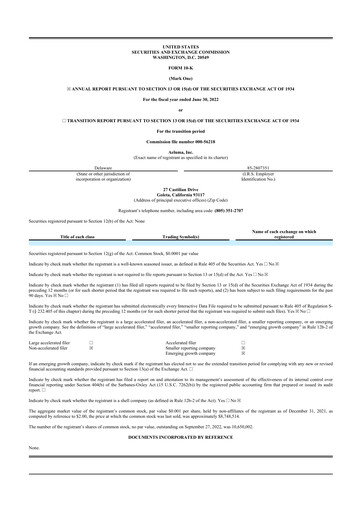 Thumbnail Aeluma 10-K Annual Report 2022