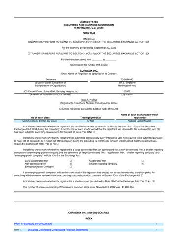 Thumbnail CorMedix 10-Q Quarterly Report FY2022 