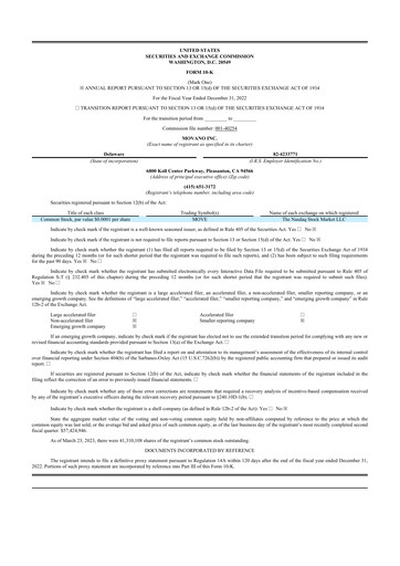 Thumbnail Movano 10-K Annual Report 2022