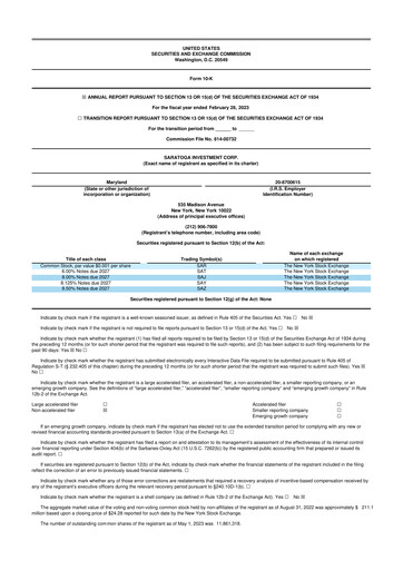 Thumbnail Saratoga Investment 10-K Annual Report 2023