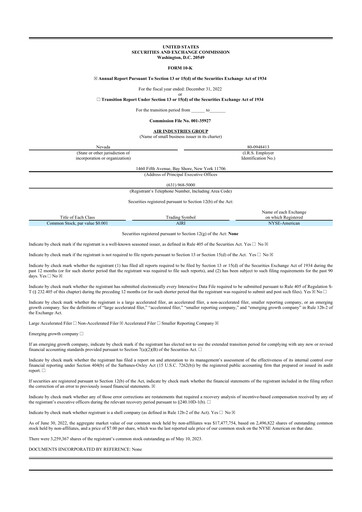 Thumbnail Air Industries Group 10-K Annual Report 2022