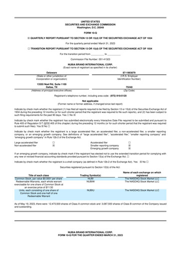 Thumbnail Solidion Technology 10-Q Quarterly Report FY 