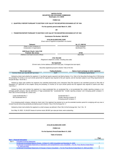 Vorschaubild Avalon GloboCare 10-Q Quartalsbericht 2023 