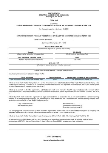 Thumbnail Strive Asset Management, LLC 10-Q Quarterly Report FY2023 