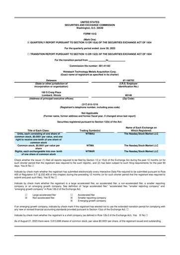 Vorschaubild Evolution Metals & Technologies 10-Q Quartalsbericht 2023 