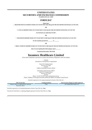 Thumbnail Incannex Healthcare 20-F Annual Report 2023
