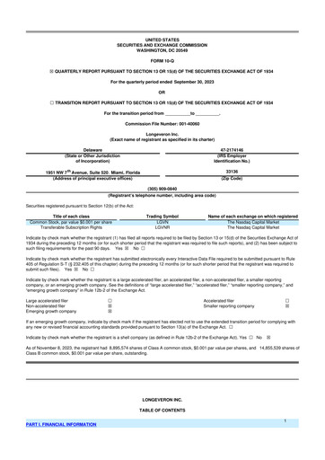 Thumbnail Longeveron 10-Q Quarterly Report FY2023 