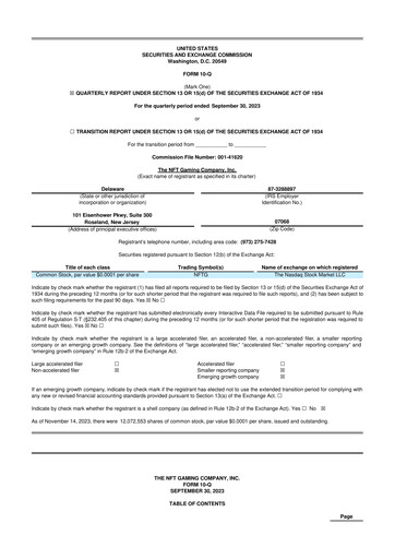 Miniature Gaxos.ai 10-Q Rapport trimestriel 2023 