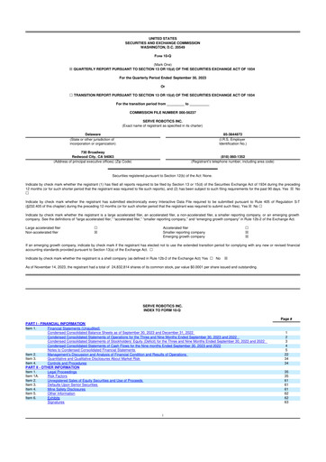 Thumbnail Serve Robotics 10-Q Quarterly Report FY2023 