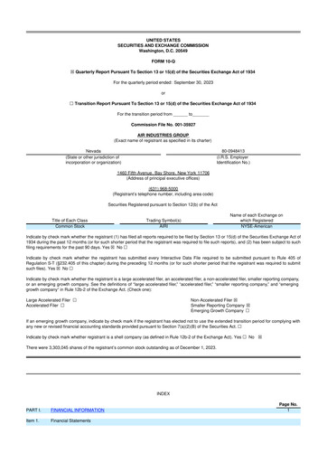 Thumbnail Air Industries Group 10-Q Quarterly Report FY2023 