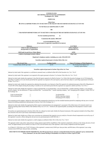 Thumbnail Alto Ingredients 10-K Annual Report 2023